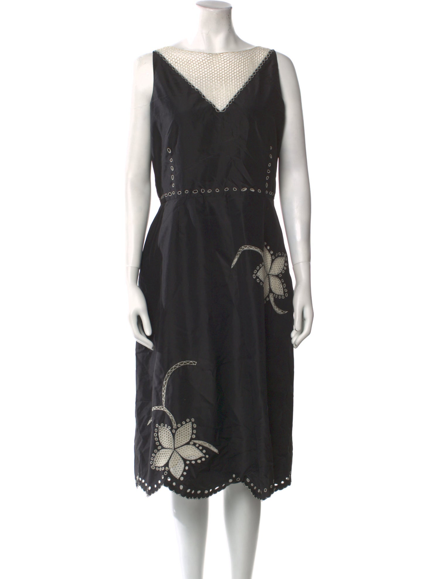 Lela Rose Silk Midi Length Dress