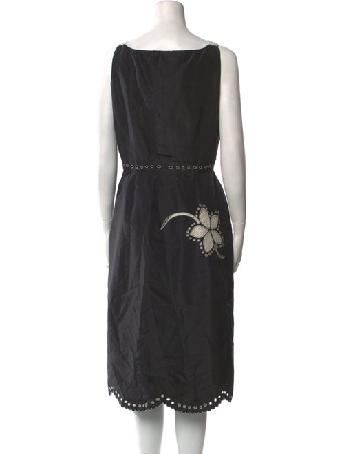 Lela Rose Silk Midi Length Dress