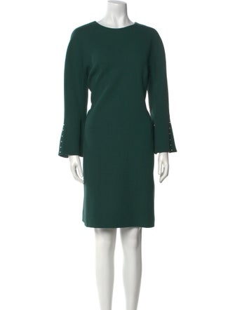 Lela Rose Wool Knee-Length Dress