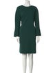 Lela Rose Wool Knee-Length Dress