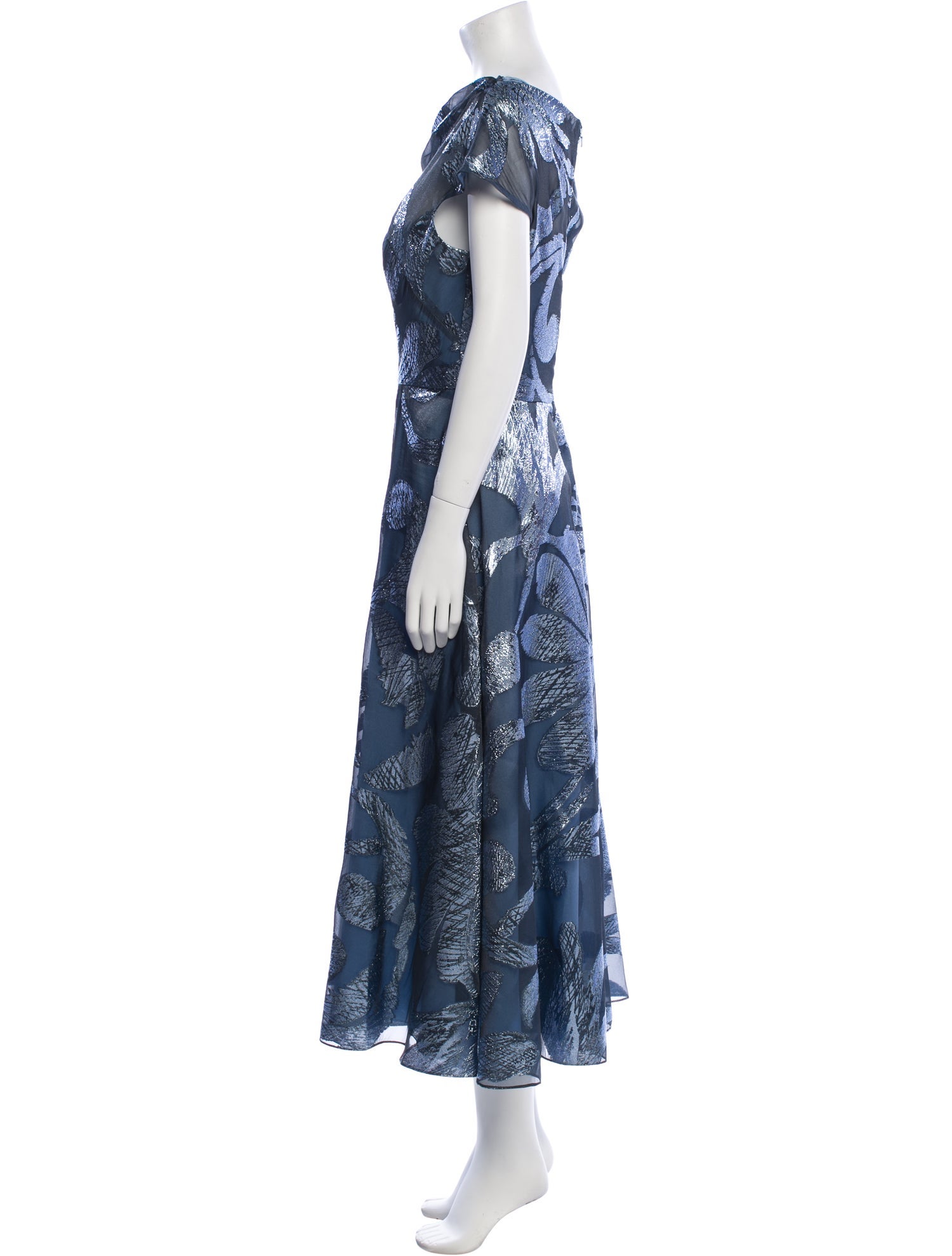 Lela Rose Floral Print Long Dress w/ Tags