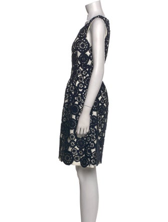 Lela Rose Printed Mini Dress