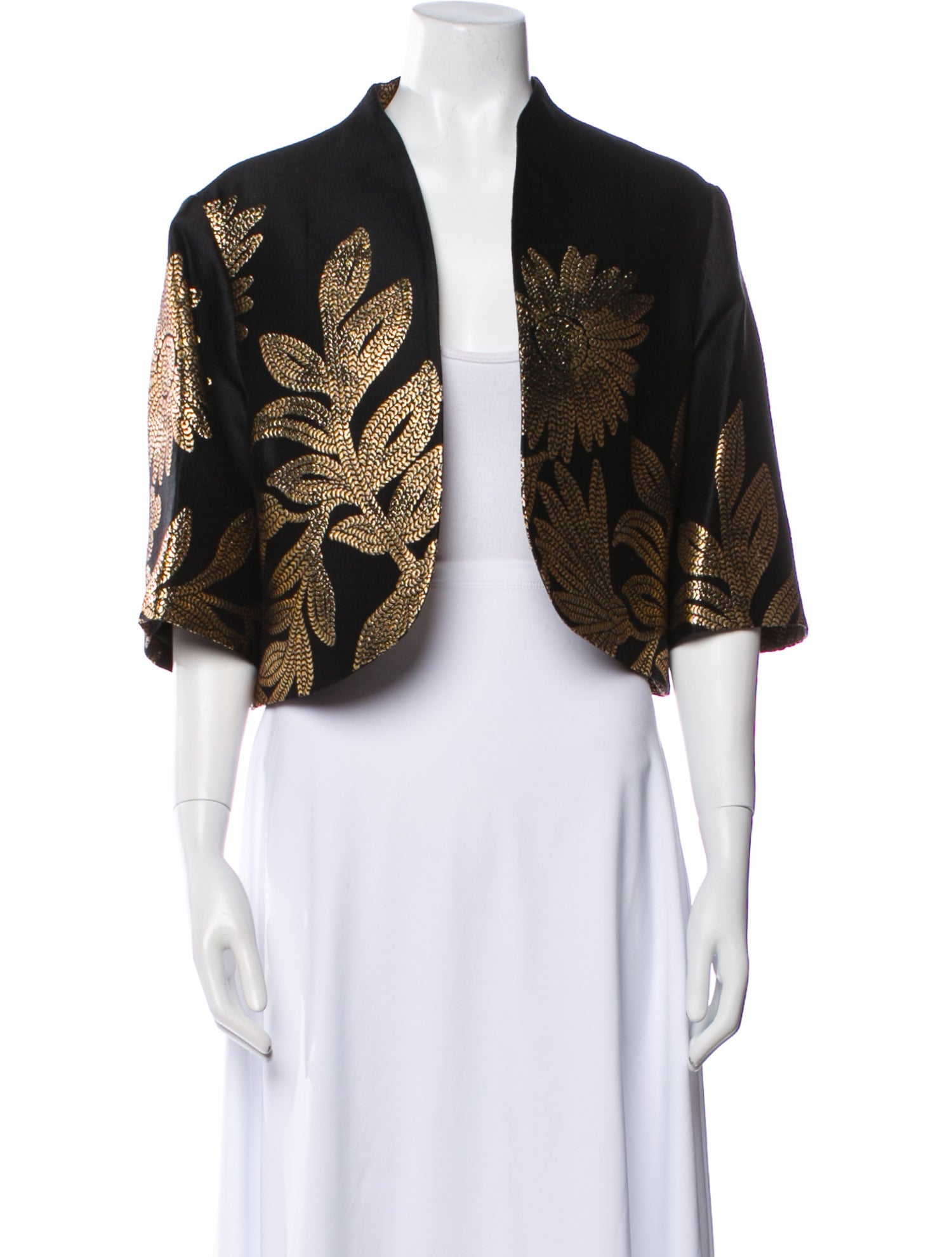 Lela Rose Paisley Print Evening Jacket