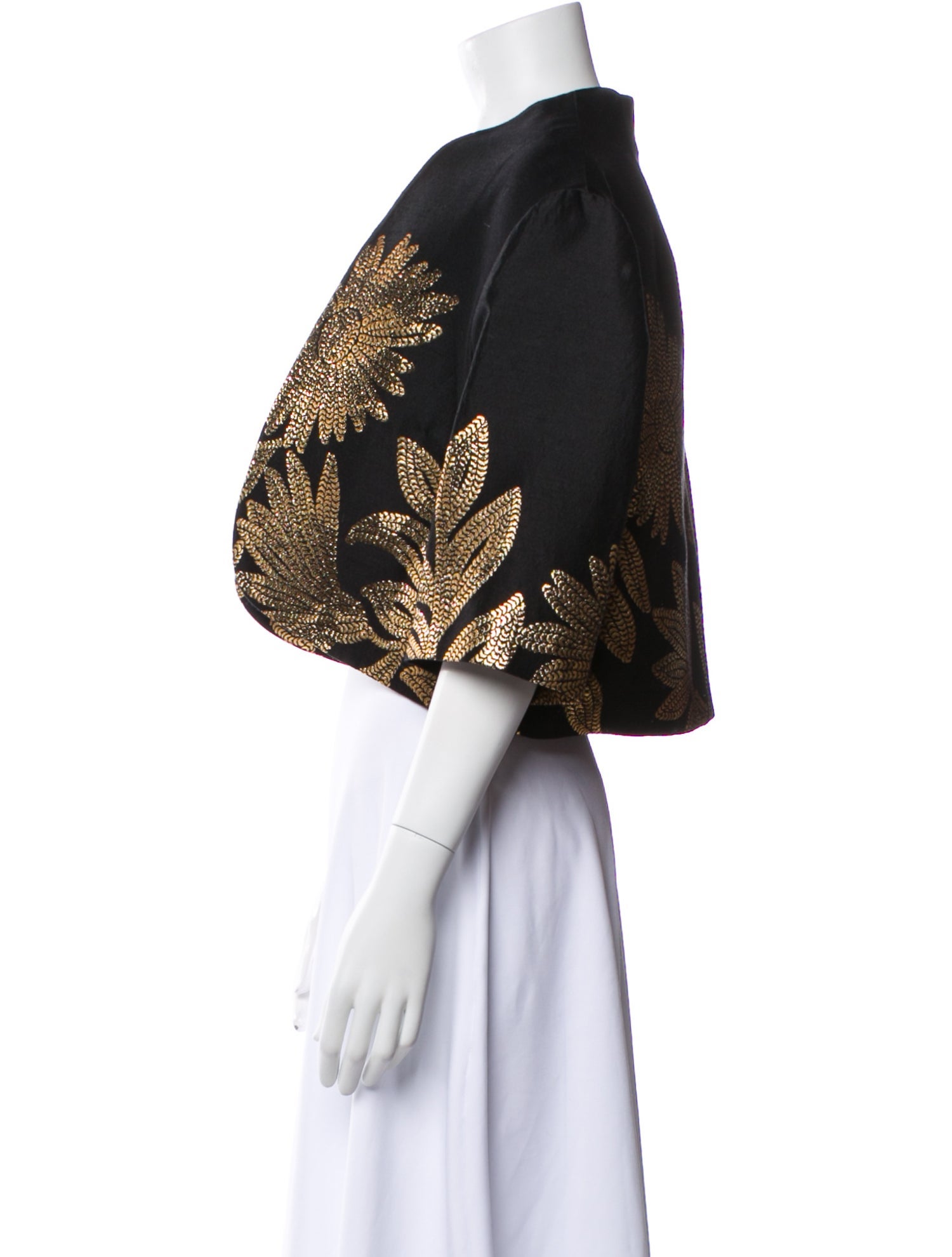 Lela Rose Paisley Print Evening Jacket