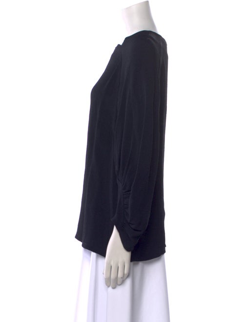 Lela Rose Bateau Neckline Three-Quarter Sleeve Sweatshirt