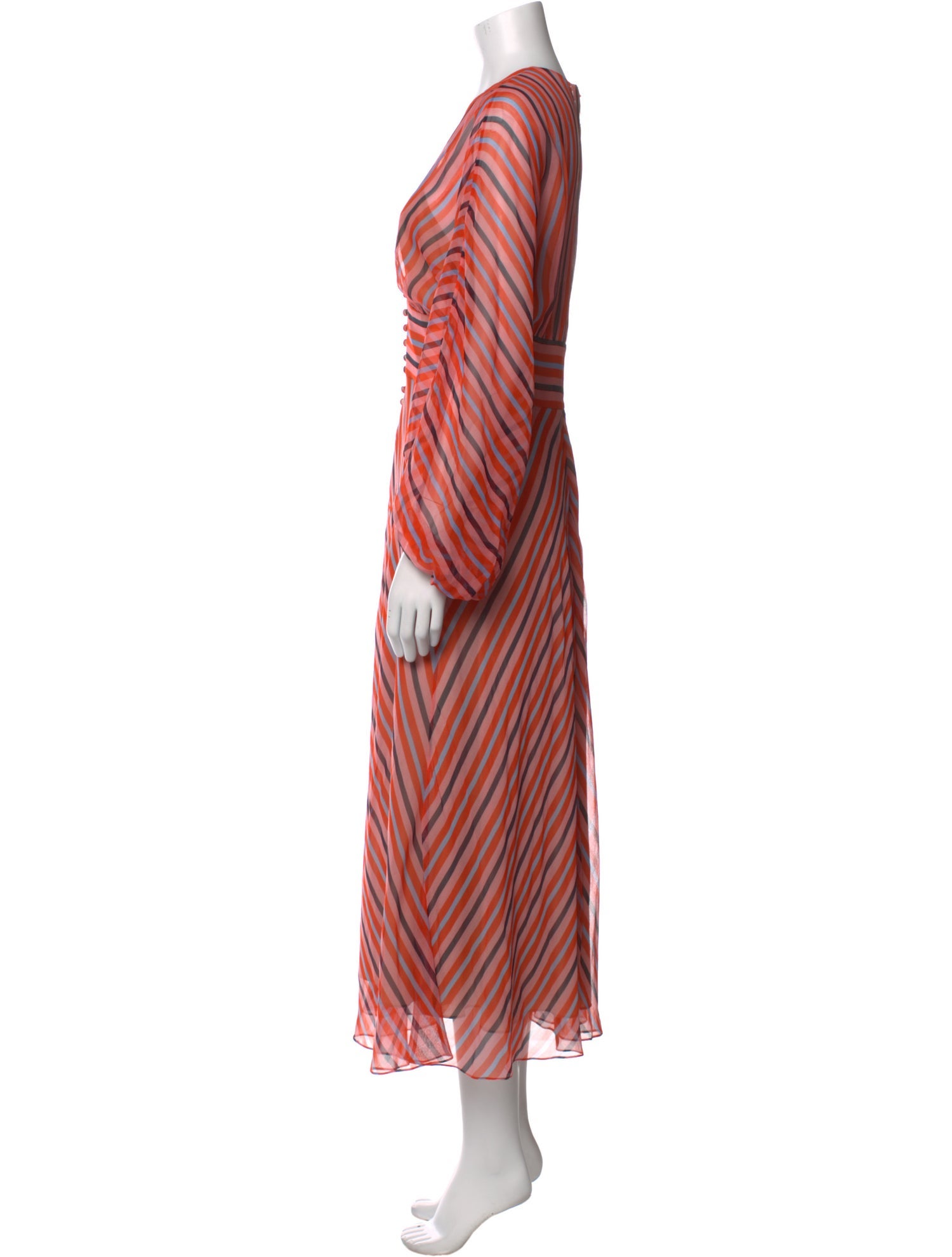 Lela Rose Silk Midi Length Dress