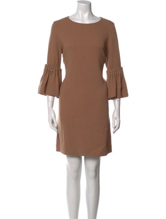 Lela Rose Wool Mini Dress