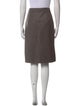 Lela Rose Wool Knee-Length Skirt