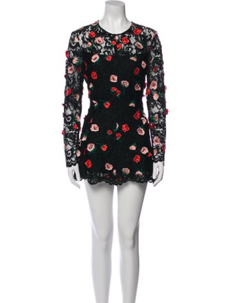 Lela Rose Lace Mini Dress