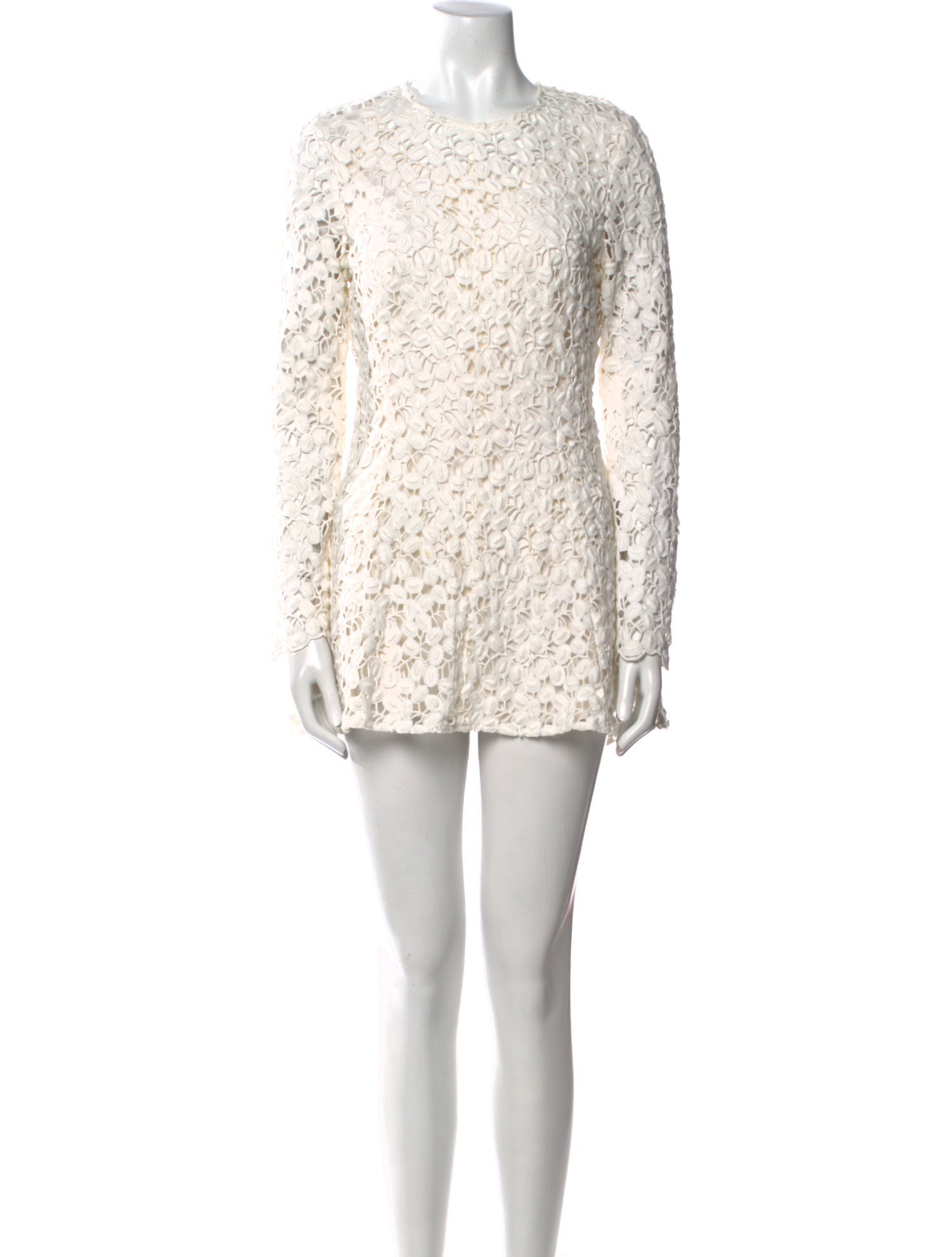 Lela Rose Lace Pattern Mini Dress