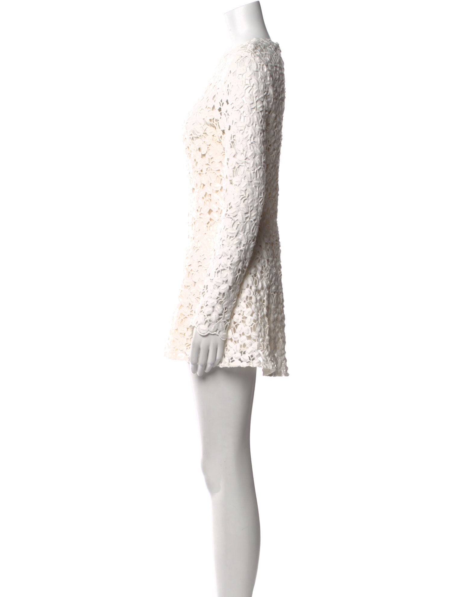 Lela Rose Lace Pattern Mini Dress