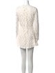 Lela Rose Lace Pattern Mini Dress
