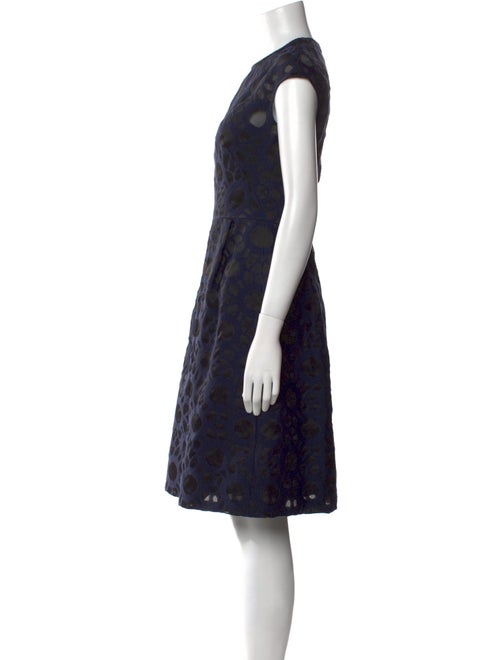 Lela Rose Printed Knee-Length Dress