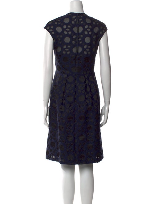 Lela Rose Printed Knee-Length Dress