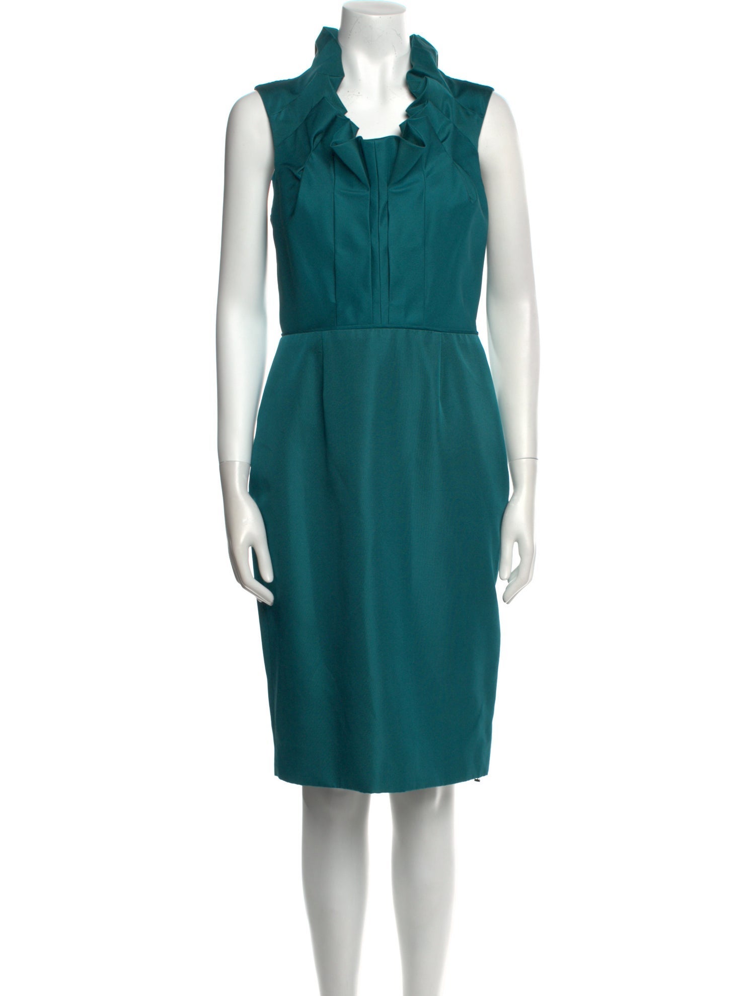 Lela Rose Silk Midi Length Dress