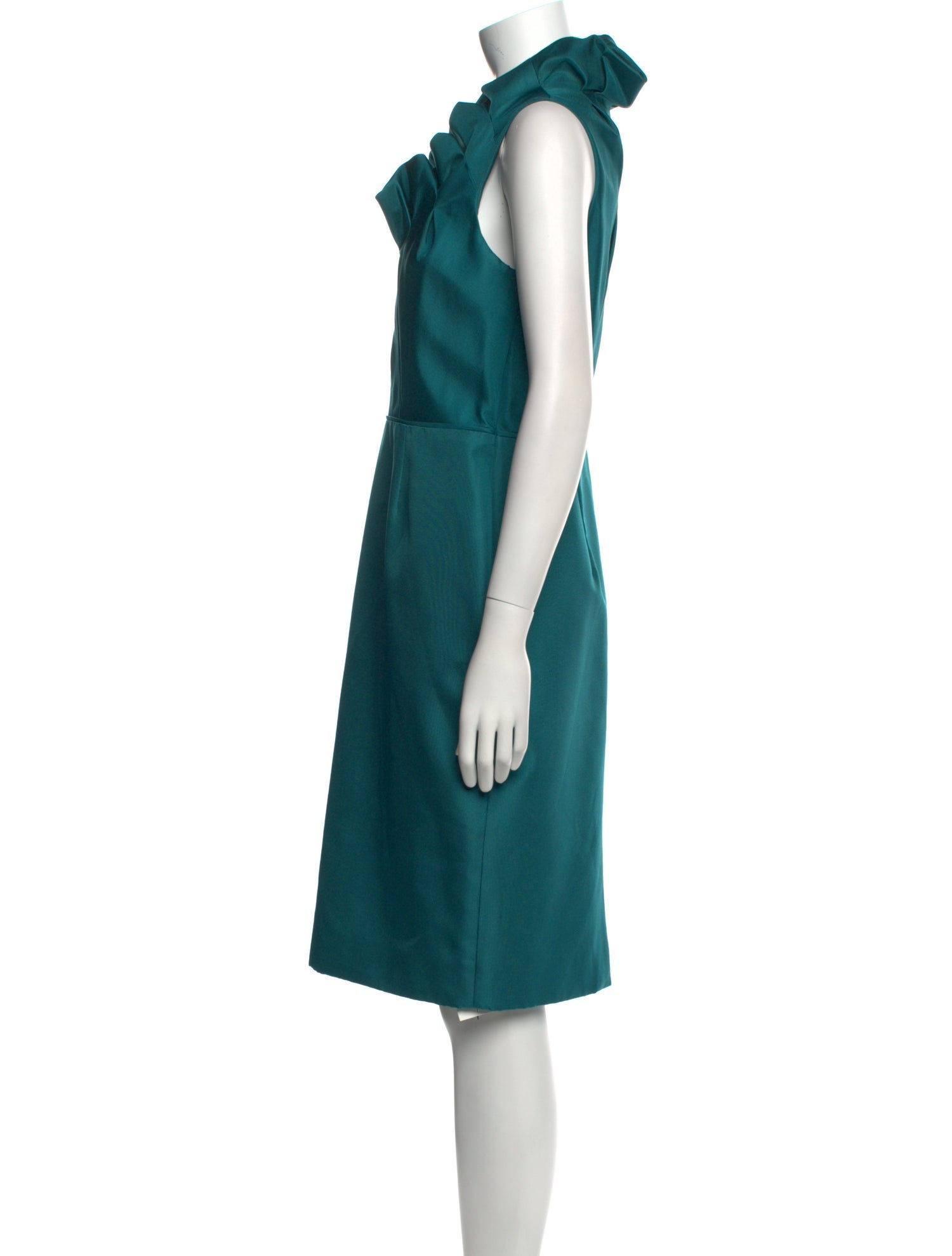 Lela Rose Silk Midi Length Dress