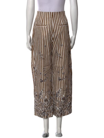 Lela Rose Striped Wide Leg Pants