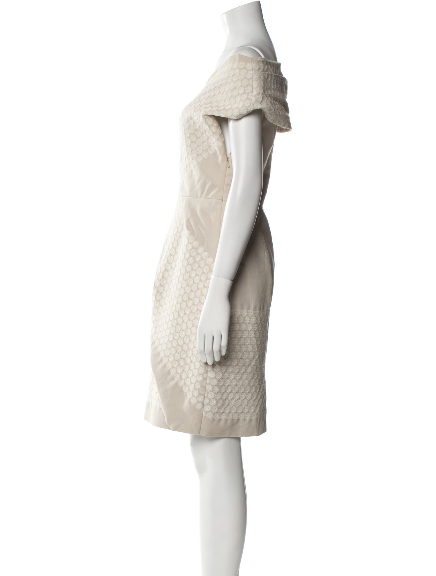 Lela Rose Printed Knee-Length Dress