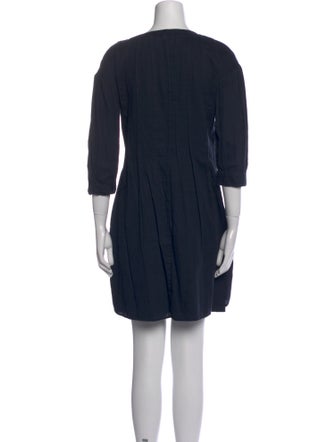 Lela Rose Scoop Neck Mini Dress