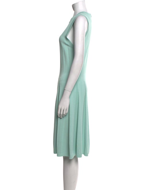 Lela Rose Scoop Neck Knee-Length Dress