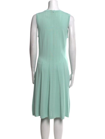 Lela Rose Scoop Neck Knee-Length Dress