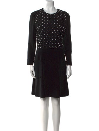 Lela Rose Wool Mini Dress