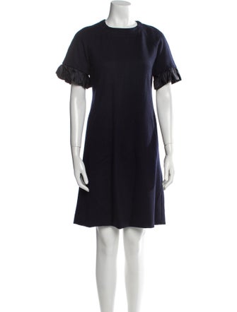 Lela Rose Wool Mini Dress