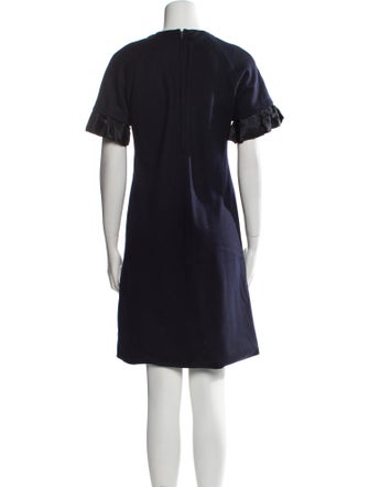 Lela Rose Wool Mini Dress