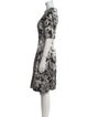Lela Rose Printed Knee-Length Dress