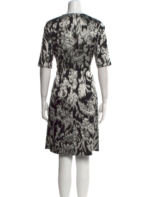 Lela Rose Printed Knee-Length Dress