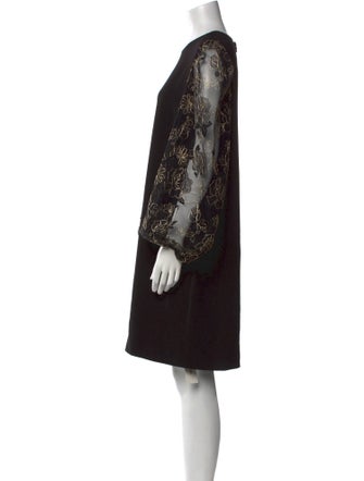 Lela Rose Printed Knee-Length Dress