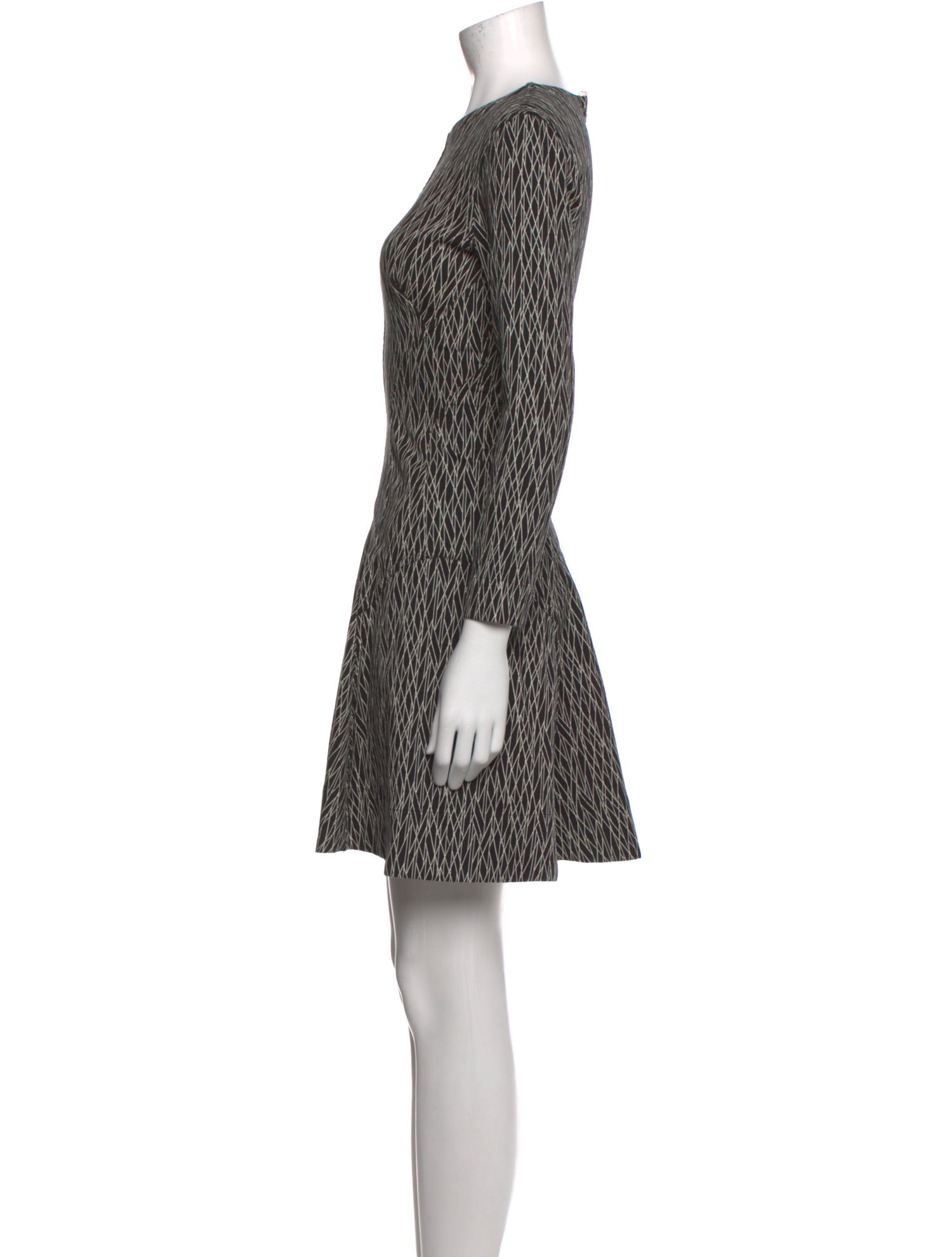 Lela Rose Striped Mini Dress