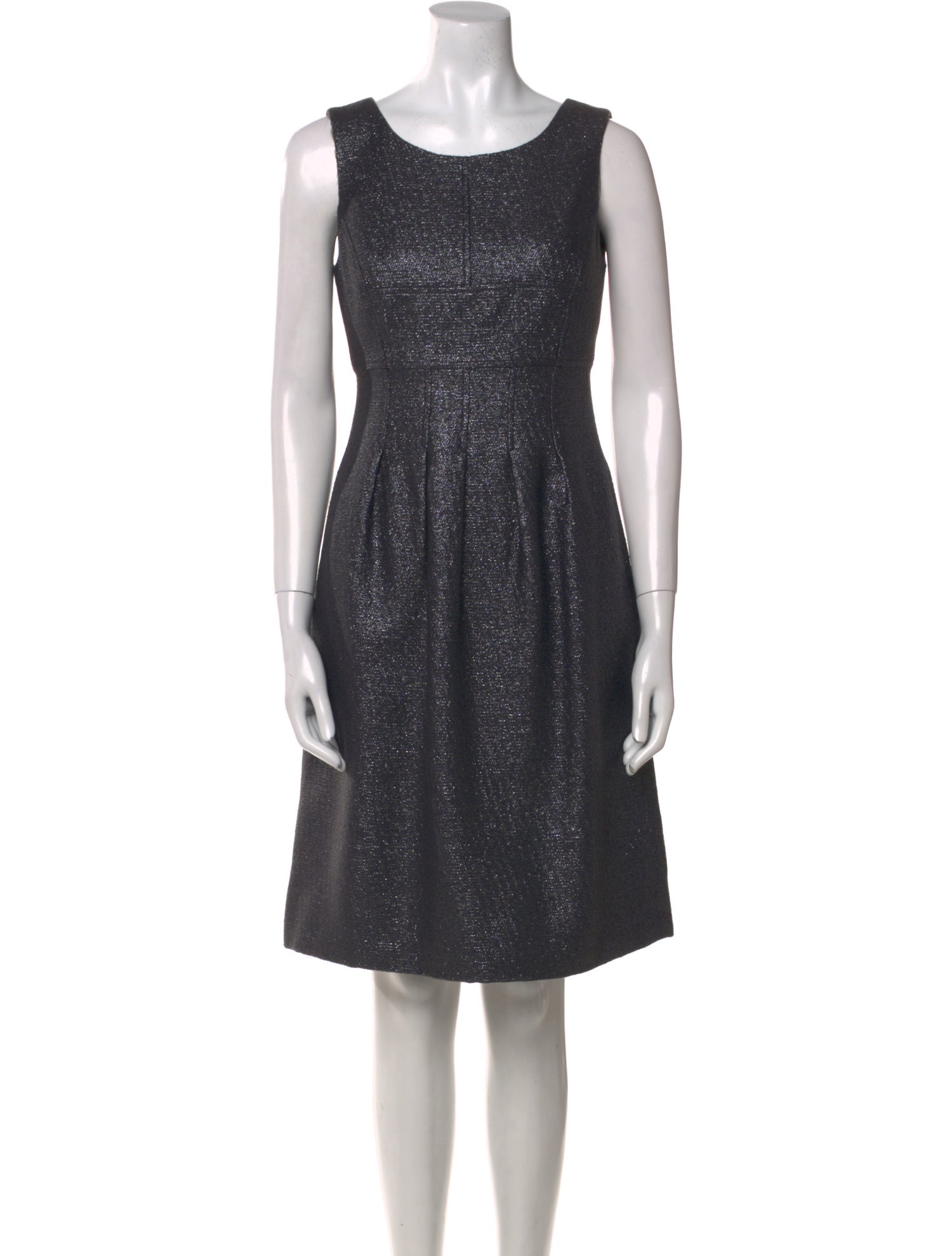 Lela Rose Scoop Neck Knee-Length Dress