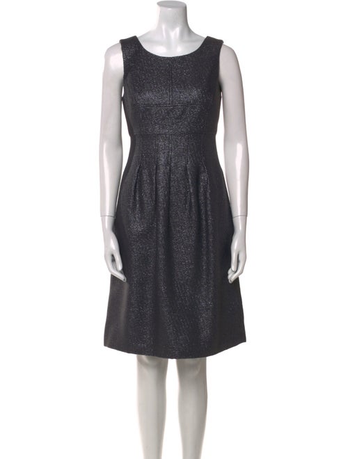 Lela Rose Scoop Neck Knee-Length Dress