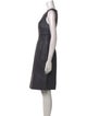 Lela Rose Scoop Neck Knee-Length Dress