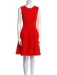 Lela Rose Wool Knee-Length Dress