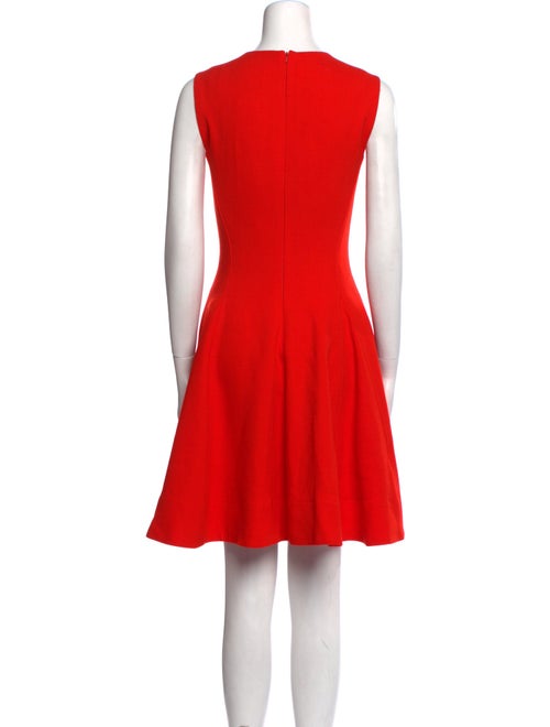 Lela Rose Wool Knee-Length Dress