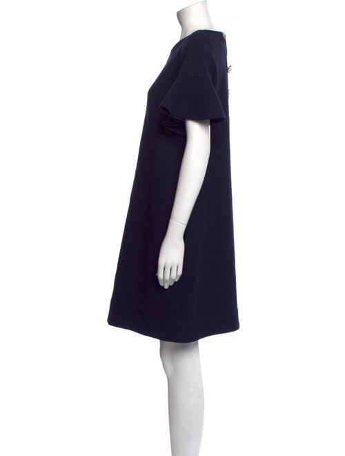Lela Rose Wool Knee-Length Dress