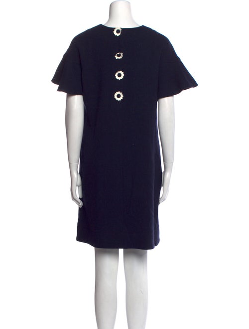 Lela Rose Wool Knee-Length Dress