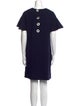 Lela Rose Wool Knee-Length Dress
