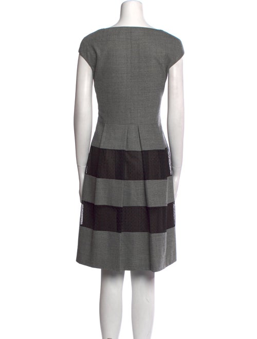 Lela Rose Wool Knee-Length Dress
