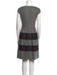 Lela Rose Wool Knee-Length Dress