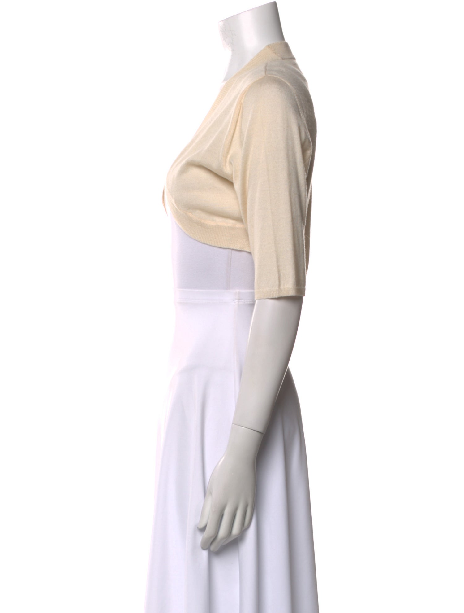 Lela Rose Wool Open Front Sweater