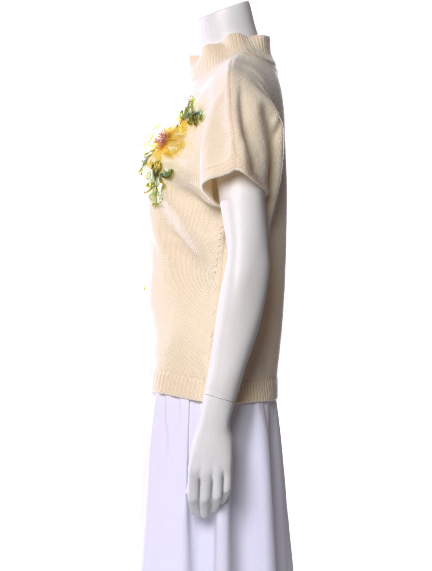 Lela Rose Wool Mock Neck Sweater