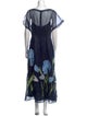 Lela Rose Silk Long Dress