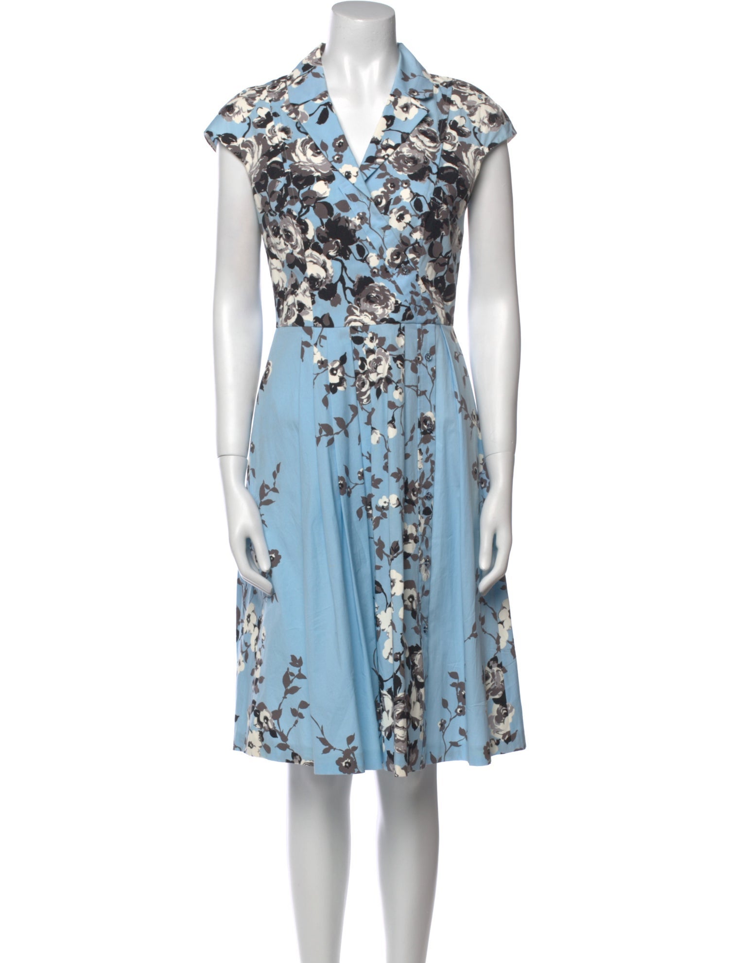 Lela Rose Printed Knee-Length Dress