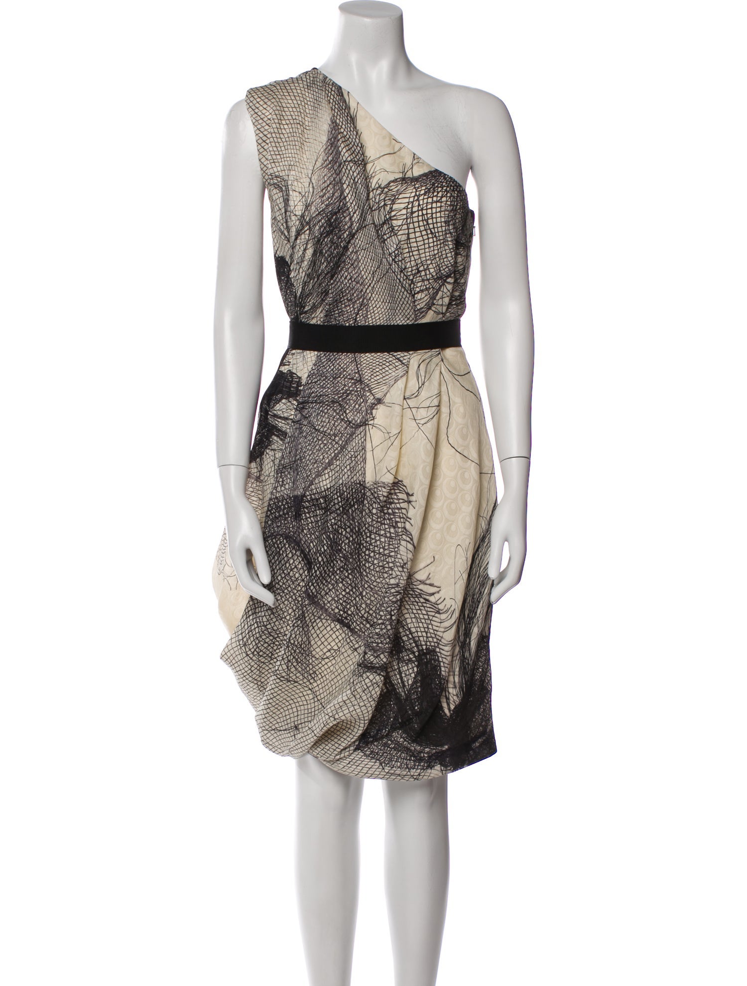 Lela Rose Silk Knee-Length Dress