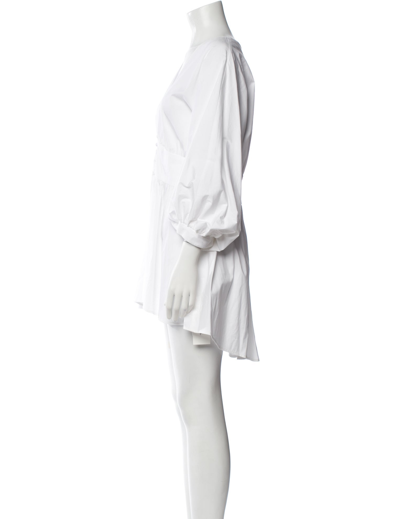 Lela Rose V-Neck Mini Dress