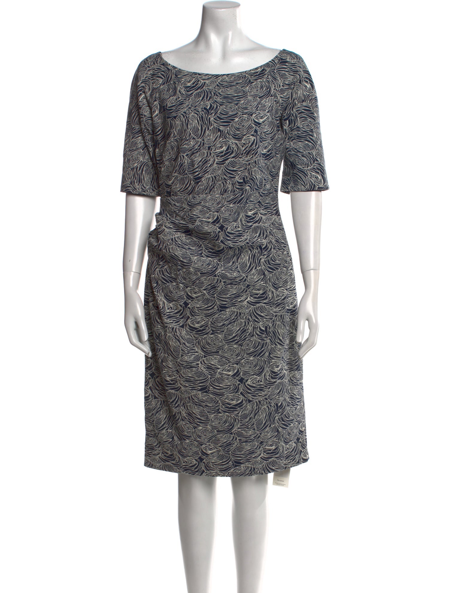 Lela Rose Printed Midi Length Dress