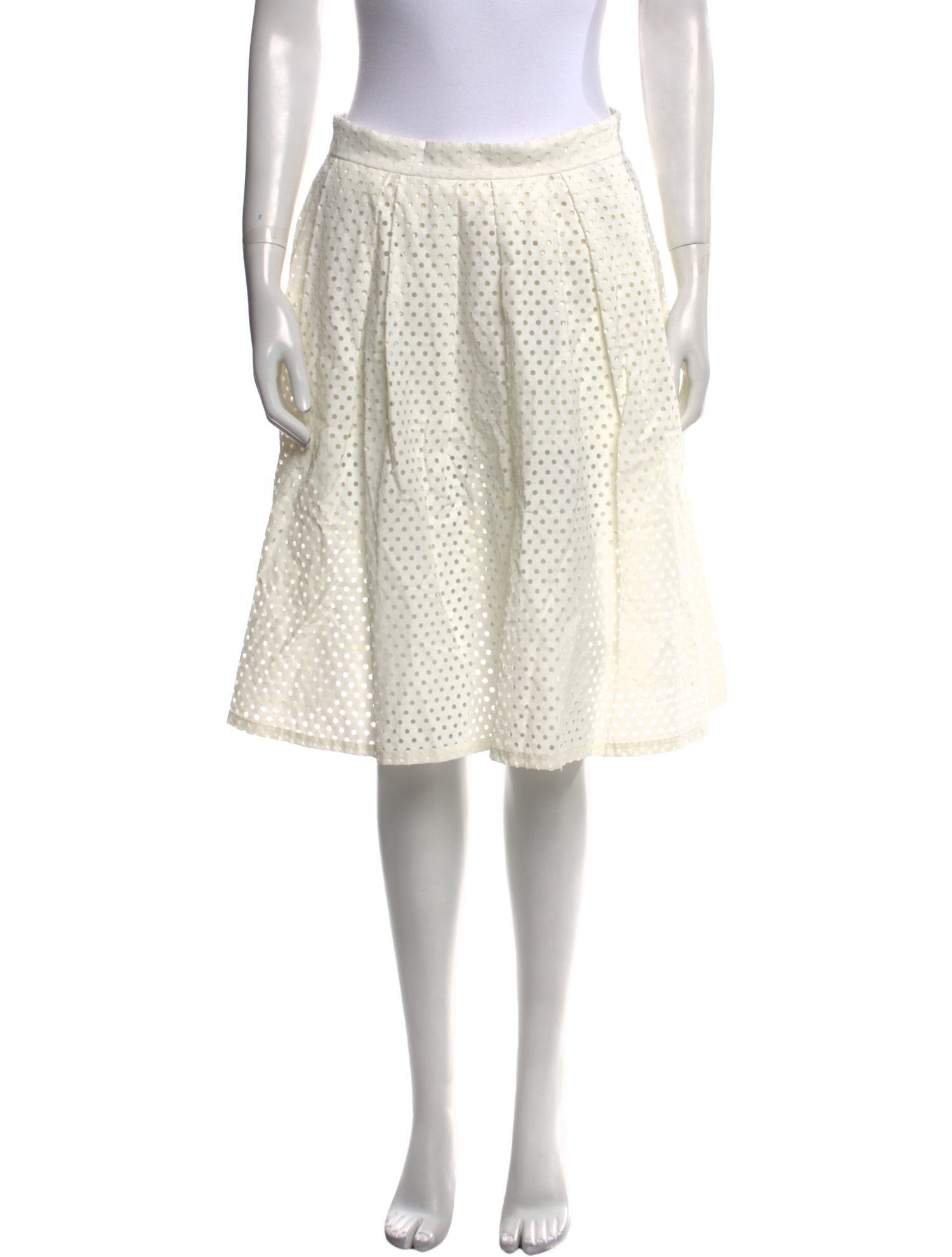 Lela Rose Floral Print Knee-Length Skirt